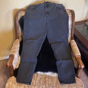 Lane Bryant faded black jeans